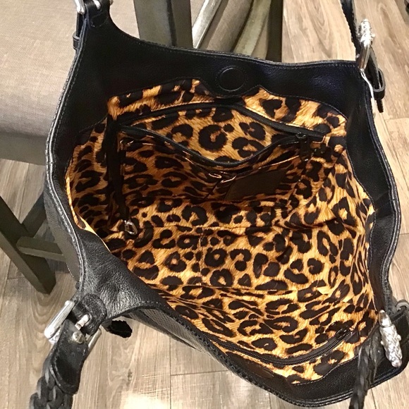 NEW BRIGHTON TOTE SHOULDER BAG leopard lining - Picture 8 of 9